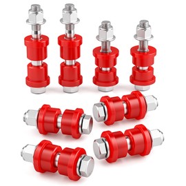 Club Car Ds Front Bushing Kit With Screw Nut, Golf Cart Front Lower Spring & Front Upper A Arm Polyurethane Bushings and Sleeves for 1992-Up Club Car DS, GolfCart Suspension Replace Parts