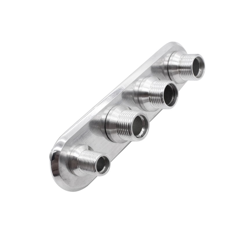 4 Port Aluminum Firewall Heater and A/C Bulkhead Inline