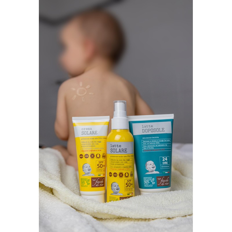 Fiocchi di Riso Solare Cream SPF50+ per Bambini, 100 ml
