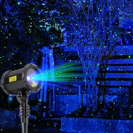 Firefly Garden Lights Laser Star Projector, Outdoor Decorative Lighting with Blue Nebula for Garden Indoor Outdoor