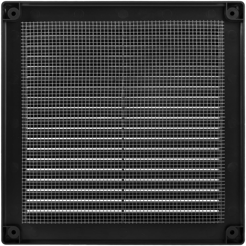 ECOPRO VENT / 4" x 4" Inch Inside Measurement/Black Plastic