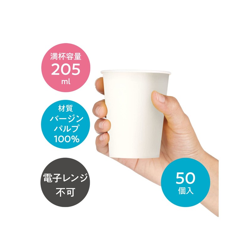 Nippon Dexy KHN507EA Paper Cup, Economoware, 8.1 fl oz (205