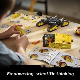 Mould King 17076 Excavator Building Kit Construction Vehicle Set with Futuristic SF Design and Mechanical Functions STEM Toy Gift for Teens & Adults (840 PCS)