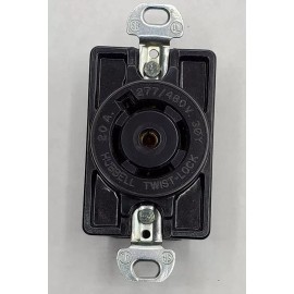 HUBBELL - HBL2520 - Twist-Lock Receptacle 20A, 3 Phase 277/480V, 5 wire, L22-20R