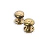 Infinity Decor Pair of Aged Brass Hammered Mushroom Mortice Rim