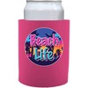 Beach Life Thick Foam Can Coolie (Pink, 1)