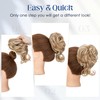 S-noilite Claw Clip Messy Bun Hair Pieces Tousled Updo Fake
