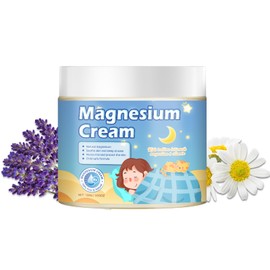 Magnesium Lotion for Kids Sleep,Nighttime Magnesium Cream,Soothe and Relax Your Body Before Bed to Stay Calm，Safe for Both Adults and Children,Natural Calming Cream Support for Sleep