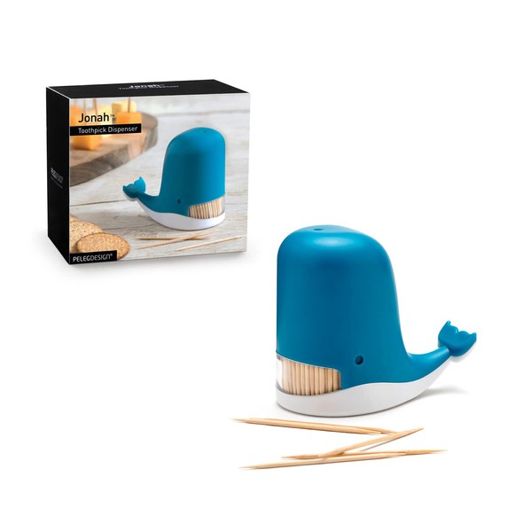PELEG DESIGN Jonah Toothpick Holder - Cute Whale Toothpick Dispenser