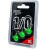 Monkey Lures Hook - 3 Jig Heads, Size/Weight/Colour: Size 1/0
