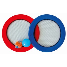Paul Günther 1561 Jumping Ball, Skill Game 2 in 1, Ball Game and Throwing Discs Individually Useable, Diameter Approx. 30 cm, for Children from 5 Years, Ideal as a Gift