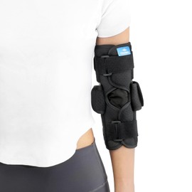Chonario Cubital Tunnel Elbow Brace – Ulnar Nerve Splint, Adjustable Elbow Immobilizer Elbow Splint for Sleeping & Day Use, Fits Left & Right Arms (S)