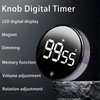 Digital Kitchen Timers, Visual timers Large LED Display Rotary knob