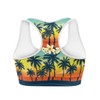 Frymappies Palm Tree Sunset Padded Bras for Women Wireless Sport