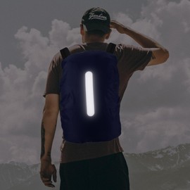 M METERXITY 2 Pack Backpack Rain Cover - Waterproof Lightweight Cover with Vertical Reflective Strap, Apply to Cycling/Hiking/Mountain Climbing (30-40L, S, Dark Blue)