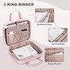 Prokva 3 Ring Zipper Binder 2 Inch, Accordion File Organizer