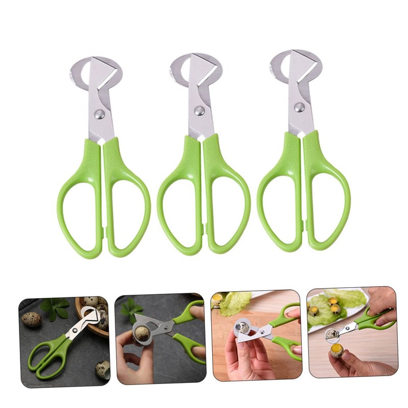GRIRIW Cooking Scissors for Kitchen Quail Egg Shears 3-piece Set