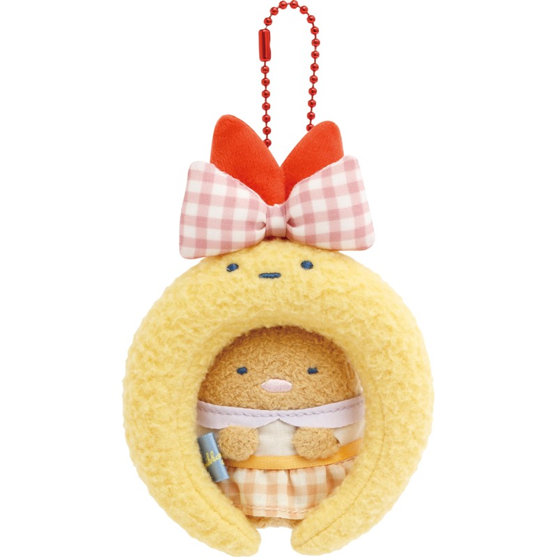 San-X AB32101 Sumikko Gurashi Tail Headband Keychain Shrimp Furano Tail