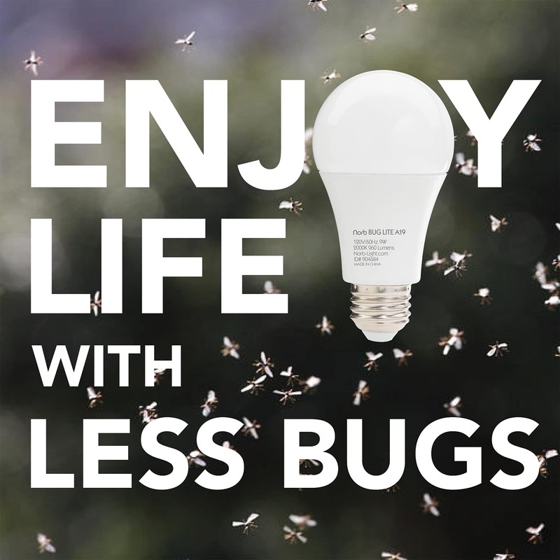 Norb Bug Lite - Bug-Reducing LED Light Bulb, Anti-Bug Outdoor