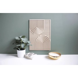 Modern Boho Home Decor Double Arc Multi-Layer Wood Mandala