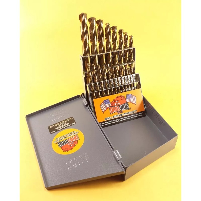 Drill Hog 21 Pc COBALT Drill Bit Set Cobalt Drill
