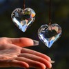 stino 2PCS Heart Crystal Sun Catcher Prisms, STINO Hanging Suncatchers
