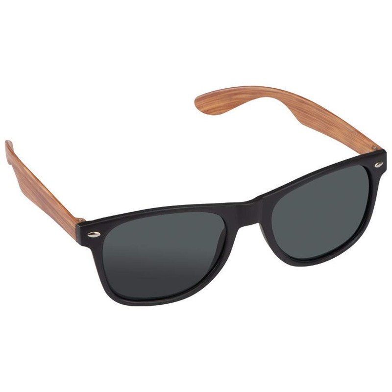 noTrash2003 Classic Sunglasses with Plastic Frame and Bamboo Arms UV400