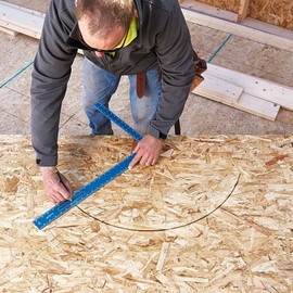 Empire Professional Framing Square - 16in. x 24in. Aluminum, Hi-Vis Blue, Model Number 1190