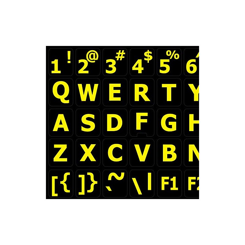 English UK Large Lettering (Upper CASE) Non-Transparent Sticky Labels for