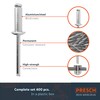 Presch Blind Rivets Assortment 400 pcs. - Complete Set of