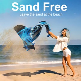 ANNA QUEEN Beach Towel, Oversized 31" x 70" Towel, Quick-Dry, Sand Free, Lightweight & Absorbent Microfiber Soft Towel for Travel, Pool, Yoga, Camping & Vacation