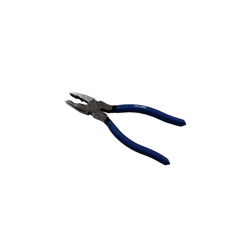 US PRO 8" 200mm 3pc Plier Set, Side Cutter, Long