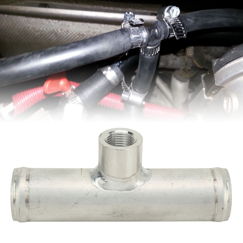 Inline Radiator Hose Temperature Sensor Stable Connection 150mm Long Aluminum