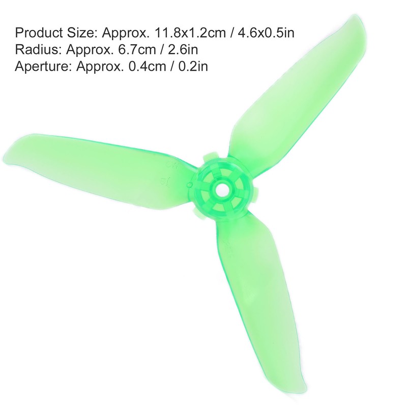 8 Pcs Propeller Blades Transparent Drone Propellers Spare Blades for