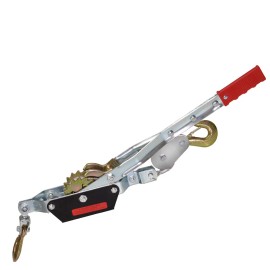4 Ton Manual Wire Rope Puller with 2 Hooks Heavy-Duty Steel Winch for Trailer, Tire Securing & ConstructionLoad Capacity: 4000kg