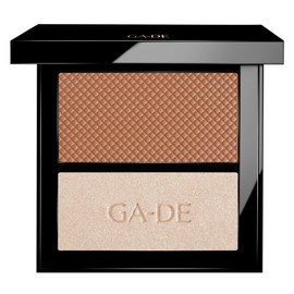 GA-DE Velveteen Blush and Shimmer Duet, 12 - Formulated with Micronized Pearls and Pigments for Sculpting Face and Décolleté - Paraben-Free - 0.26 oz