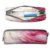 Pink Gilt Marble Pencil Case,PU Pencil Pouch, Portable Pencil Bag,