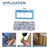 sourcing map 240Pcs #8×1/2" to 1" Phillips Head Self Tapping