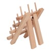 12 Spools Wooden Sewing Thread Holder Foldable Bobbin Hanging Rack