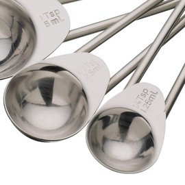 KitchenCraft Stainless Steel Measuring Spoons Set, 4 Pieces