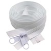MebuZip 244 cm #10 Plastic Zip Separable White 8.5 mm