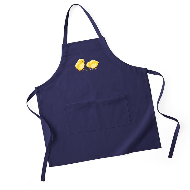 CafePress Baby Chicks Apron (Dark) Kitchen Apron with Pockets, Grilling