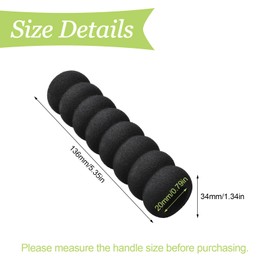 UFURMATE Door Handle Covers, 10Pcs Soft EVA Foam Knob Covers Anti-Static Safety Door Handle Glove Covers Door Knob Protector for Spring and Winter (Black)