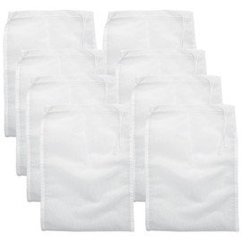 8 Pack Nut Milk Bag,Food Grade Nylon Cheese Cloths for Straining,Reusable Cold Brew Coffee Muslin Bags Strainer Mesh,Unbleached Muslin Strainer Cloths for Cooking30*20CM