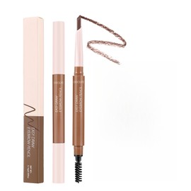 MAEPEOR Eyebrow Pencil 5 Colors Define Shape and Fill Brows with Brush, Longwearing Eye Brow Pencil for Soft Textured Natural Daily Look (03 Chocolate)