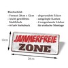 Jammerfrei Zone Sign – Funny Decorative Tin Sign – Funny