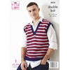 King Cole Ladies & Mens DK Knitting Pattern Sweater Tank