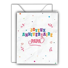 Edition Colibri Birthday Greeting Card with Envelope, Happy Birthday Card, Birthday Card for Dad, Father, A6, Confetti