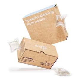 Dropps Sensitive Skin & Baby Laundry Detergent | Unscented, 64 Pods | Fragrance & Dye Free | Low-Waste Packaging | For All Machines + High Efficiency (HE) | Powered by Natural Plant-Based Ingredients