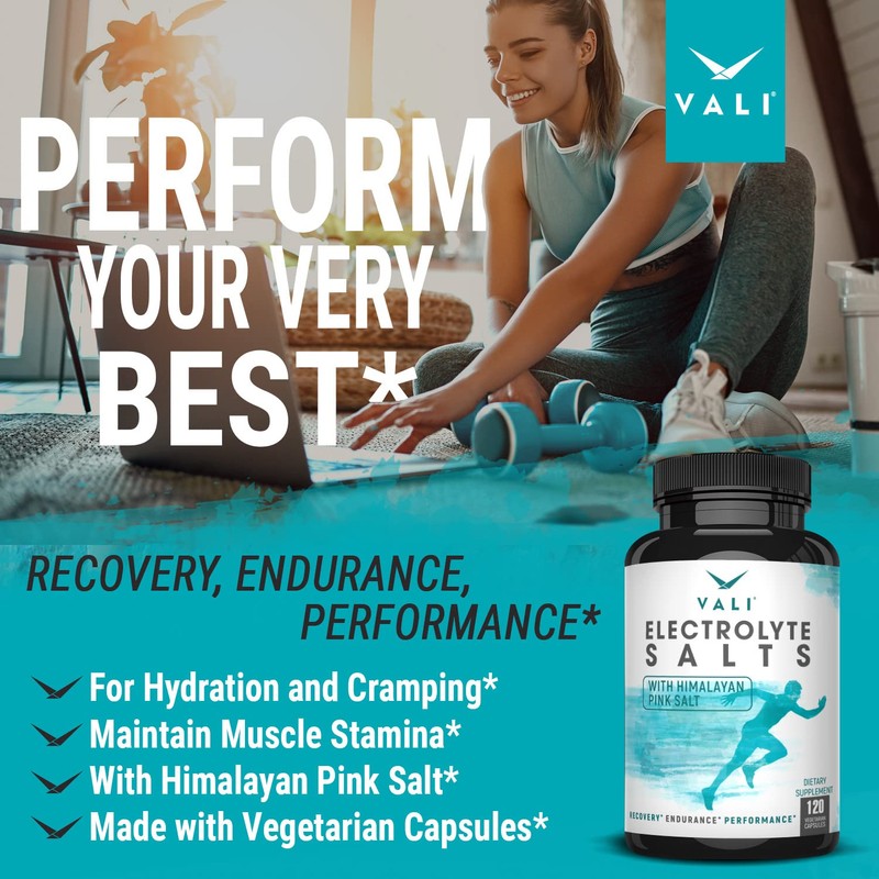 VALI Electrolyte Salts Rapid Oral Rehydration Replacement Pills. Hydration Nutrition